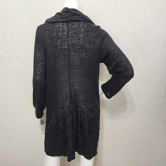 Y&S by Moonlight Black Long Cardigan Size M - Picture 8 of 14
